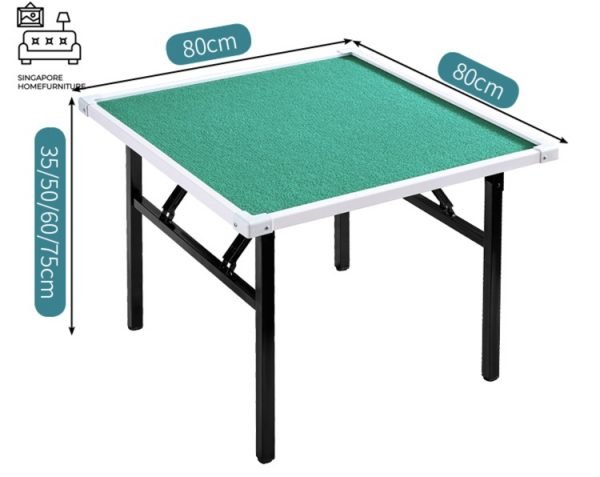 LADY MI® Folding Mahjong Table | Portable Mahjong | Option: +4 Chairs | $ - Image 4