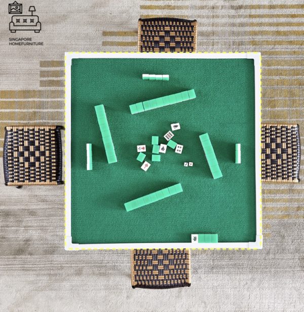 LADY MI® Folding Mahjong Table | Portable Mahjong | Option: +4 Chairs | $ - Image 17