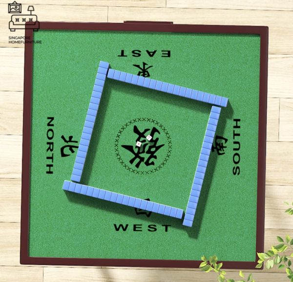 ZHI NU® Folding Mahjong Table | Portable Mahjong | Option: +4 Chairs | $ - Image 5