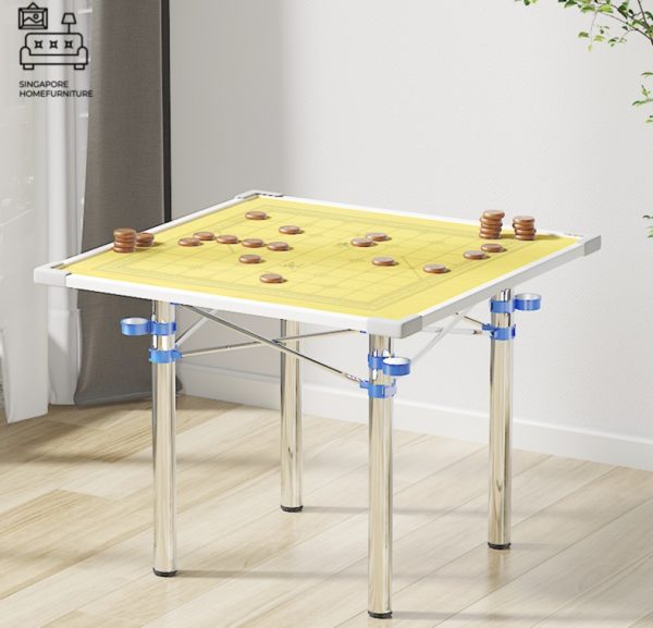 ZHI NU® Folding Mahjong Table | Portable Mahjong | Option: +4 Chairs | $ - Image 7