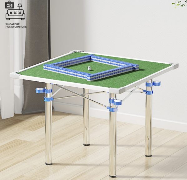 ZHI NU® Folding Mahjong Table | Portable Mahjong | Option: +4 Chairs | $ - Image 6