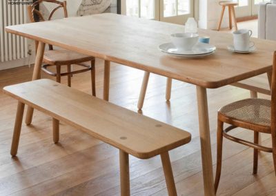 Albi Dining Bench with Backrest Singapore SingaporeHomeFurniture