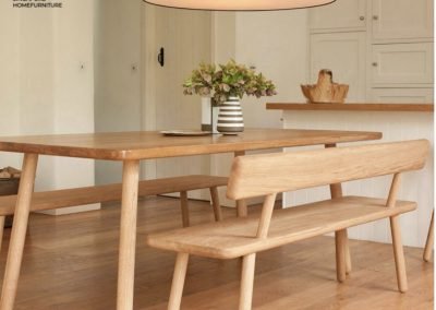 Albi Dining Bench with Backrest Singapore SingaporeHomeFurniture