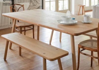 Albi Dining Bench with Backrest Singapore SingaporeHomeFurniture