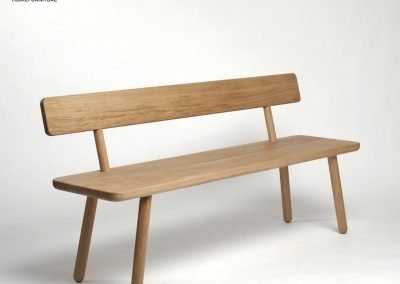 Albi Dining Bench with Backrest Singapore SingaporeHomeFurniture