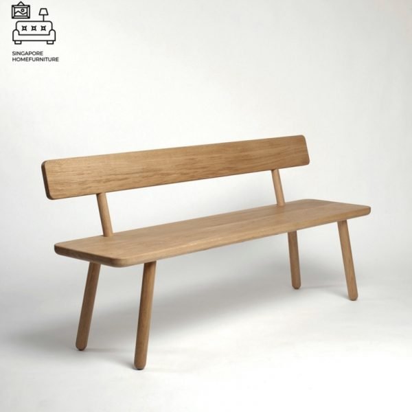 Albi Dining Bench with Backrest Singapore SingaporeHomeFurniture