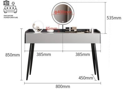 Ansan Dressing Table Vanity Table Makeup Table Singapore SingaporeHomeFurniture