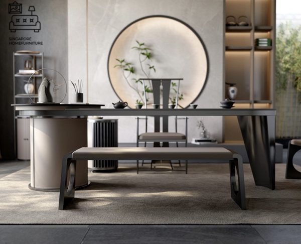 Blois Dining Table With Bench Singapore SingaporeHomeFurniture