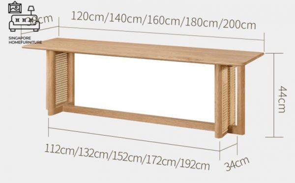 Castres Dining Table With Bench Singapore SingaporeHomeFurniture