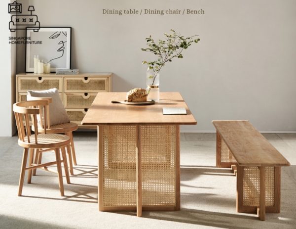 Castres Dining Table With Bench Singapore SingaporeHomeFurniture