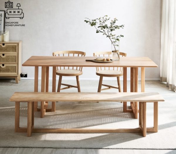 Castres Dining Table With Bench Singapore SingaporeHomeFurniture