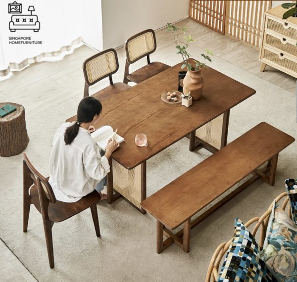 Castres Dining Table With Bench Singapore SingaporeHomeFurniture