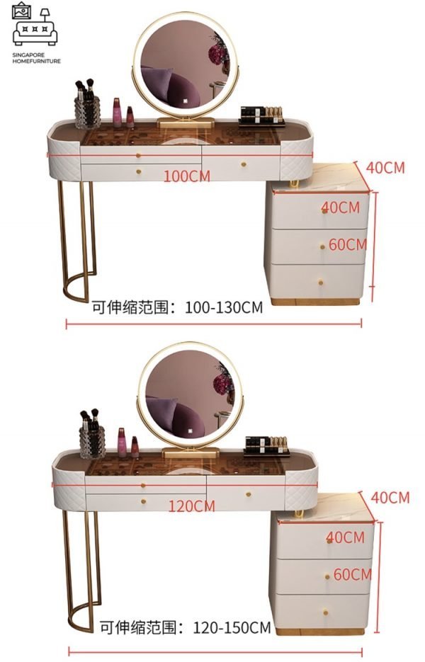 Gumi Dressing Table Vanity Table Makeup Table Singapore SingaporeHomeFurniture