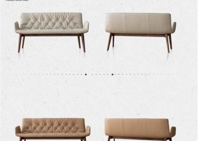 Istres Dining Bench with Backrest Singapore SingaporeHomeFurniture