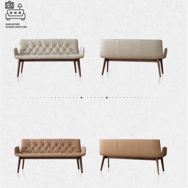 Istres Dining Bench with Backrest Singapore SingaporeHomeFurniture