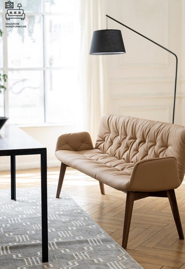 Istres Dining Bench with Backrest Singapore SingaporeHomeFurniture