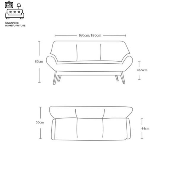 Istres Dining Bench with Backrest Singapore SingaporeHomeFurniture