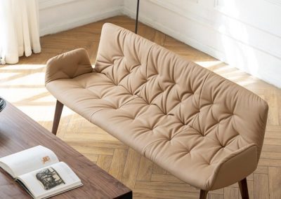 Istres Dining Bench with Backrest Singapore SingaporeHomeFurniture