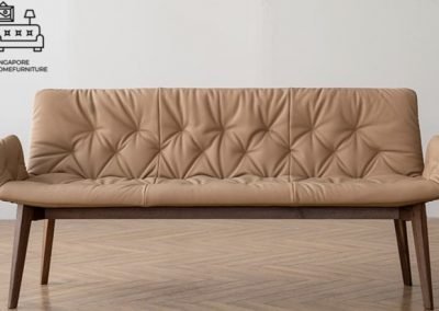 Istres Dining Bench with Backrest Singapore SingaporeHomeFurniture