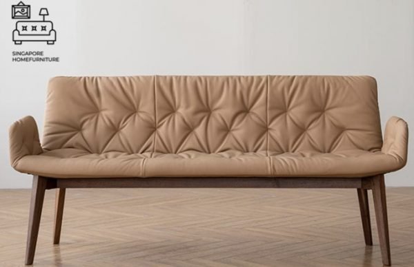 Istres Dining Bench with Backrest Singapore SingaporeHomeFurniture