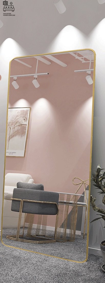 KRAGERO® Full Length Mirror | 3 Colours: Gold, Silver, Black | Unique Design | Sizes: 4 Lengths & 6 Widths | $$ - Image 2