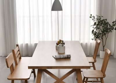 Meudon Dining Bench with Backrest Singapore SingaporeHomeFurniture