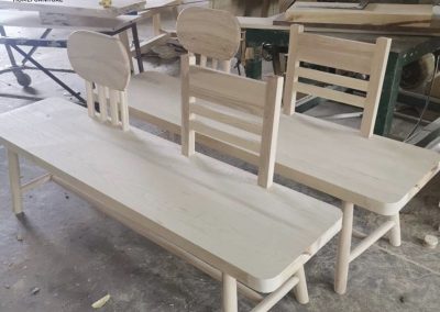 Meudon Dining Bench with Backrest Singapore SingaporeHomeFurniture