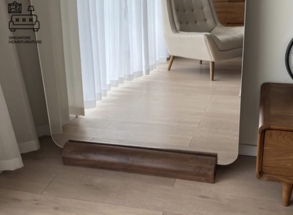 MYSEN® Full Length Mirror | 2 Colour Choices: Golden Oak, Walnut | Unique Design | Sizes: 2 Lengths & 7 Widths | $$$$ - Image 4