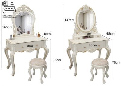 Paju Dressing Table Vanity Table Makeup Table Singapore SingaporeHomeFurniture