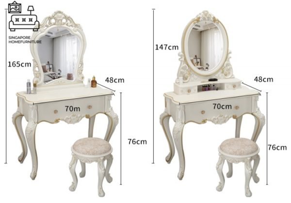 Paju Dressing Table Vanity Table Makeup Table Singapore SingaporeHomeFurniture