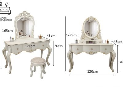 Paju Dressing Table Vanity Table Makeup Table Singapore SingaporeHomeFurniture