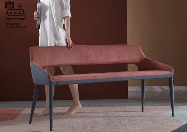 Pantin Dining Bench with Backrest Singapore SingaporeHomeFurniture