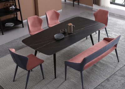 Pantin Dining Bench with Backrest Singapore SingaporeHomeFurniture