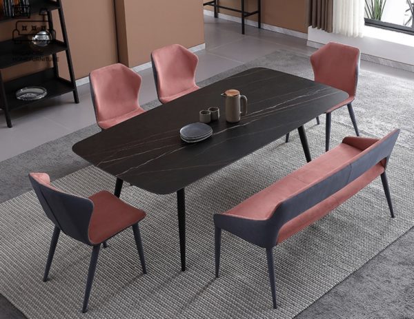 Pantin Dining Bench with Backrest Singapore SingaporeHomeFurniture