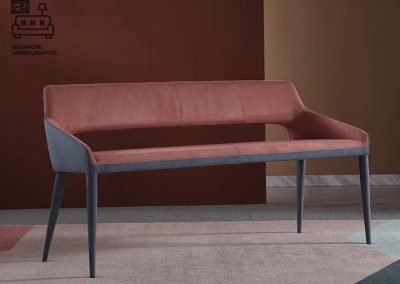 Pantin Dining Bench with Backrest Singapore SingaporeHomeFurniture
