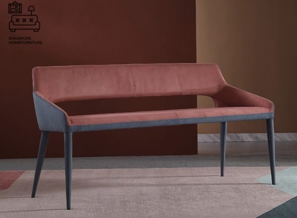 Pantin Dining Bench with Backrest Singapore SingaporeHomeFurniture
