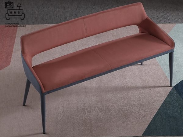 Pantin Dining Bench with Backrest Singapore SingaporeHomeFurniture
