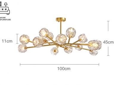 Pori Modern Chandelier Lights Singapore SingaporeHomeFurniture