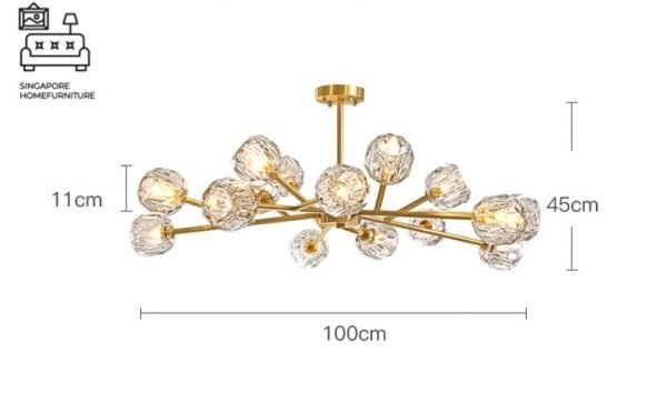 Pori Modern Chandelier Lights Singapore SingaporeHomeFurniture