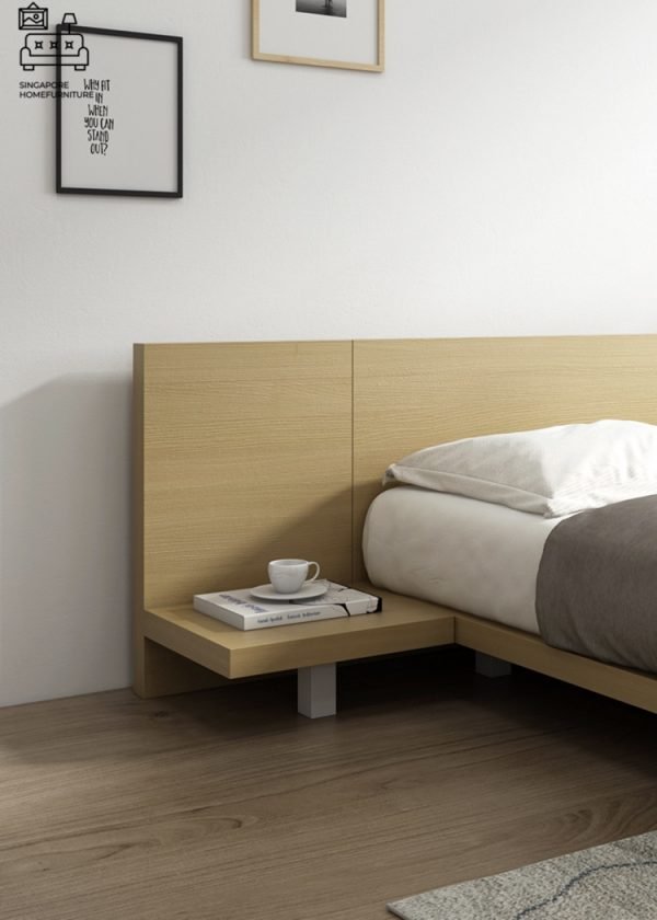 RENINGE® Japanese Bed Frame | Tatami Bed | Engineered Wood | 2 Sizes:Queen, King | Option: Mattress, Table | $$$ - Image 9