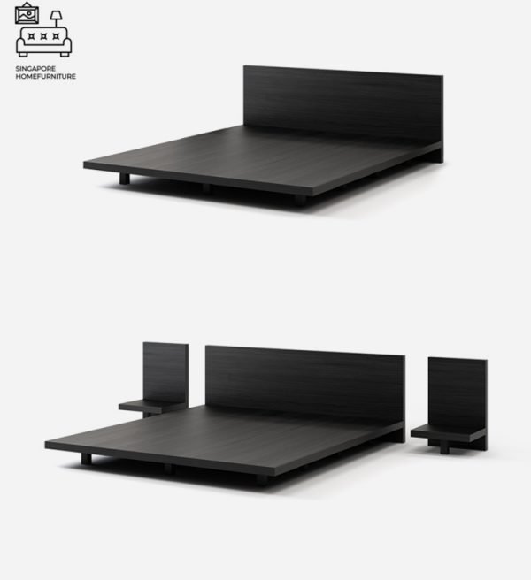 RENINGE® Japanese Bed Frame | Tatami Bed | Engineered Wood | 2 Sizes:Queen, King | Option: Mattress, Table | $$$ - Image 5