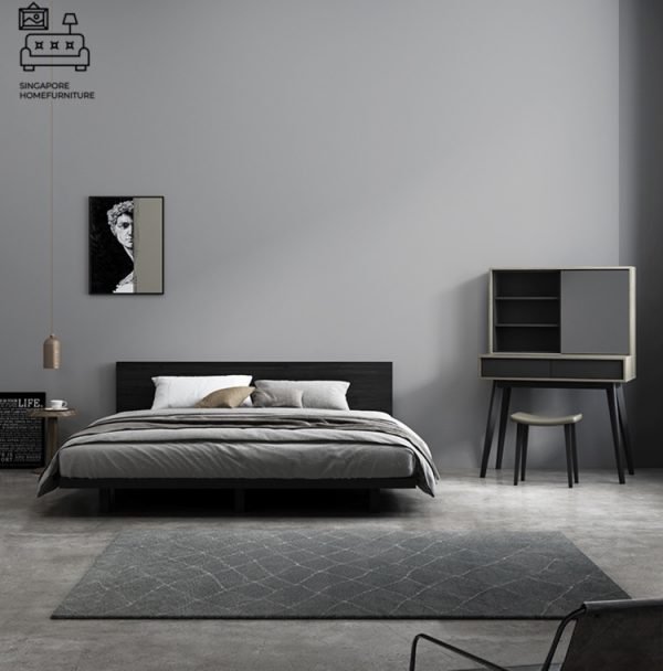 RENINGE® Japanese Bed Frame | Tatami Bed | Engineered Wood | 2 Sizes:Queen, King | Option: Mattress, Table | $$$