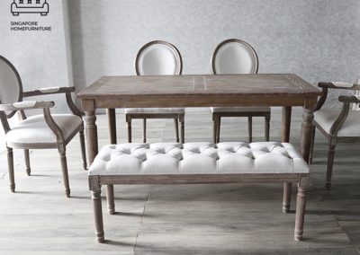 Sete Dining Table With Bench Singapore SingaporeHomeFurniture