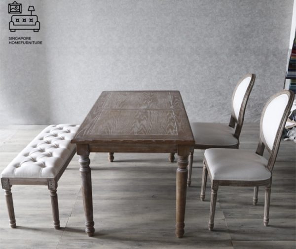 Sete Dining Table With Bench Singapore SingaporeHomeFurniture