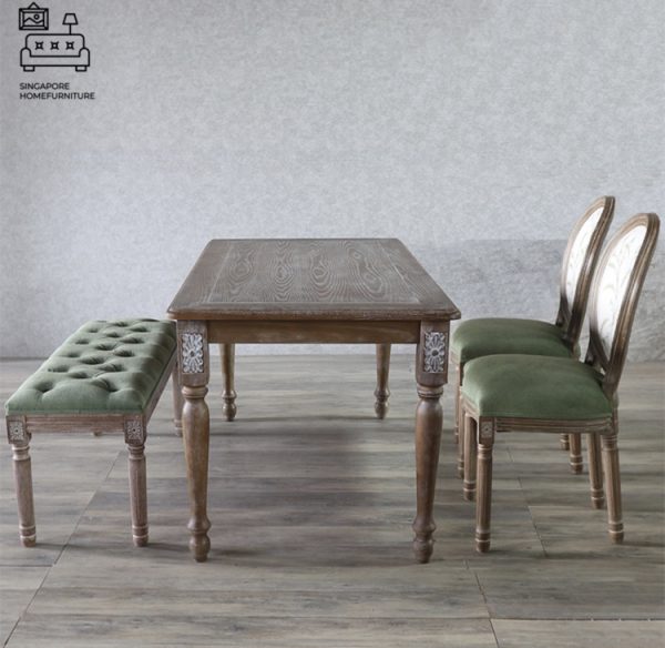 Sete Dining Table With Bench Singapore SingaporeHomeFurniture