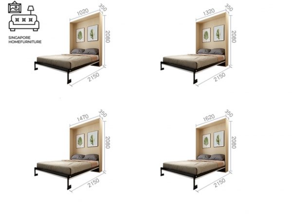 WAREMME® Wall Frame | Invisible Bed | Premium Design | 3 Sizes: Single, Small Double, Queen | $$$ - Image 3