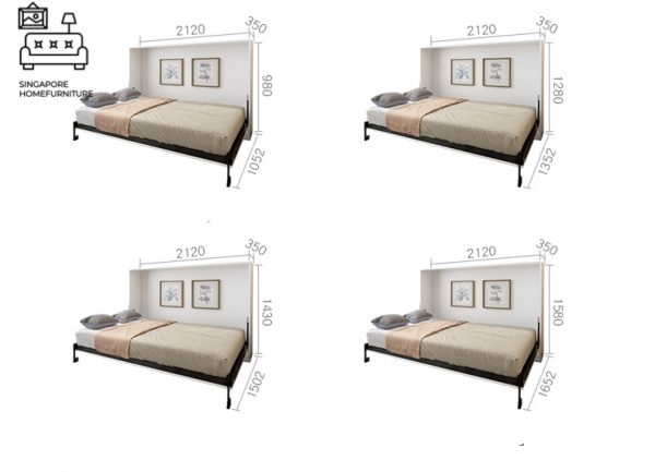 WAREMME® Wall Frame | Invisible Bed | Premium Design | 3 Sizes: Single, Small Double, Queen | $$$ - Image 18
