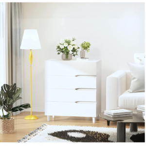 AWQM 4 White Drawer Dressers for Bedroom