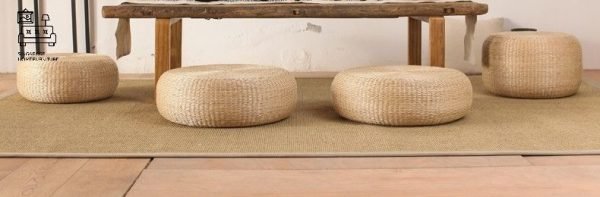 ALZIRA® Upholstered Pouffe | Rustic Design | Comfortable & Relaxing | $$ - Image 9