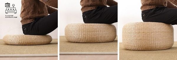 ALZIRA® Upholstered Pouffe | Rustic Design | Comfortable & Relaxing | $$ - Image 8